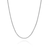 Belk & Co Sterling Silver 8 Sided Snake Chain Necklace, 22 In