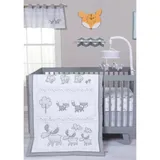 Trend Lab® Kids Aztec Forest 3 Piece Crib Bedding Set, Gray