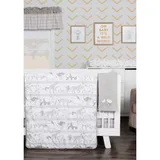 Trend Lab® Kids Waverly Congo Line Five-Piece Crib Bedding Set, White
