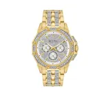 Bulova Men's Gold-Tone Stainless Steel Crystals Collection Bracelet Watch