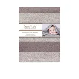 Trend Lab® Kids Rugby Stripe Sweatshirt Knit Baby Blanket, Gray