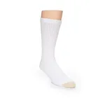 Gold Toe Men's 6 + 2 Bonus Pack Crew Socks, White, M (10 - 13)