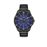 Citizen Men's Black Stainless Steel Eco-Drive Bracelet Watch