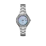 Seiko Women's Stainless Steel Solar Mop Dial Bracelet Watch, Silver
