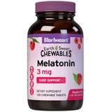 "EarthSweet Chewables Melatonin 3 mg, Natural Raspberry Flavor, 120 Chewable Tablets, Bluebonnet Nutrition"