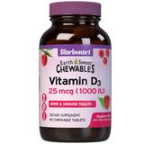 "EarthSweet Chewble Vitamin D3 1000 IU, Natural Raspberry Flavor, 90 Tablets, Bluebonnet Nutrition"