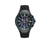 Seiko Men's Stainless Steel Coutura Jimmie Johnson Special Edition Silicone Strap Watch, Black