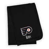 Infant Black Philadelphia Flyers Personalized Blanket