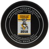 Pittsburgh Penguins October 13 2016 Stanley Cup Championship Banner Raising Official Game Puck