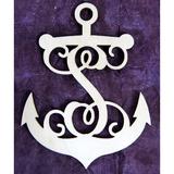 aMonogram Art Unlimited Anchor Wooden Wall Decor in Brown, Size 15.0 H x 15.0 W x 0.25 D in | Wayfair 93101I-15
