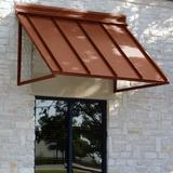 Awntech Houstonian 7' 8" W x 3' D Slope Window Awning Wood/Brick/Concrete/Steel in Brown, Size 24.0 H x 92.0 W x 36.0 D in | Wayfair H23-WH-7COP
