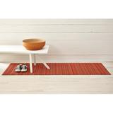 Chilewich Easy Care Skinny Stripe Shag Doormat Synthetics in White, Size 3' x 5' | Wayfair 200136-010