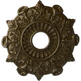 Ekena Millwork Preston 17.5"H x 17.5"W Ceiling Medallion Urethane, Size 17.5 H x 17.5 W in | Wayfair CM17PRBRS