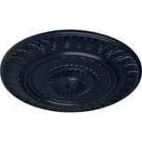 Ekena Millwork 26 5/8"OD x 2 1/4"P Christopher Ceiling Medallion Urethane, Size 0.09 H x 26.62 W x 2.25 D in | Wayfair CM26CSMDF