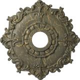 Ekena Millwork 18"OD x 3 1/2"ID x 1 1/2"P Riley Ceiling Medallion (Fits Canopies up to 4 5/8") Urethane, Size 18.0 H x 18.0 W x 1.5 D in | Wayfair