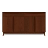 Copeland Furniture Catalina 66.13" Wide 2 Drawer Walnut Solid Wood Sideboard Wood in Brown, Size 36.0 H x 66.13 W x 18.0 D in | Wayfair 6-CAL-60-33