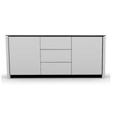 Mag Classic Sideboard by Calligaris Studio Wood in Gray/White, Size 33.13 H x 76.0 W x 20.5 D in | Wayfair CS602905627809432100000