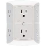 GE Wall Mounted Duplex Outlet in White, Size 7.5 H x 2.5 W x 4.6 D in | Wayfair JASHEP50759