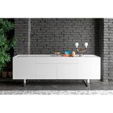 Calligaris Horizon Contemporary Sideboard by Marelli e Molteni Wood in White, Size 29.25 H x 82.75 W x 19.75 D in | Wayfair CS601702609402C07700000