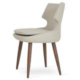 Side Chair - sohoConcept Patara 54.61Cm Wide Side Chair Upholstered, Wood in Green, Size 32.0 H x 21.5 W x 22.5 D in | Wayfair DC2002-9