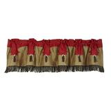 Loon Peak® Marcella 84" Window Valance Polyester in Brown/Red, Size 18.0 H x 84.0 W x 0.5 D in | Wayfair LNPE1357 44422474