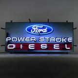 Neonetics Ford Power Stroke Diesel Neon Sign in Black, Size 14.0 H x 33.0 W x 4.0 D in | Wayfair 5POWER