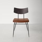 AllModern Wren Side Chair Wood/Upholstered in Brown, Size 32.0 H x 19.0 W x 20.5 D in | Wayfair 8BCCCDB358D442878B176B1164C9A32F