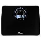 Ozeri Rev Digital Bathroom Scale w/ Electro-Mechanical Weight Dial, Glass in Black, Size 1.25 H x 15.0 W x 12.0 D in | Wayfair ZB23-B