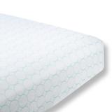 Swaddle Designs Mod Circles Cotton Fitted Crib Sheet Flannel/Cotton in Blue, Size 28.0 W x 52.0 D in | Wayfair SD-152SC