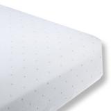 Swaddle Designs Sterling Little Dots Cotton Fitted Crib Sheet Flannel/Cotton in Blue, Size 0.13 H x 28.0 W x 52.0 D in | Wayfair SD-431PB