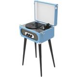 Sylvania tooth Retro Decorative Record Player in Blue, Size 18.0 H x 12.5 W x 9.8 D in | Wayfair CURSRC894BL