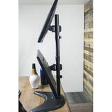 Vivo Dual Vertical Monitor Desk Stand, Steel in Black, Size 4.0 H x 13.0 W in | Wayfair STAND-V002N