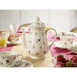 Villeroy & Boch Petite Fleur Gravy Boat Porcelain China in Green/Pink/White, Size 1.65 H x 9.5 W in | Wayfair 1023953570