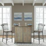 Williston Forge Lamanna Bar Cabinet Wood in Brown/Gray, Size 42.0 H x 21.0 D in | Wayfair 4BA6404EE4A34001A9C5D8F003C87537