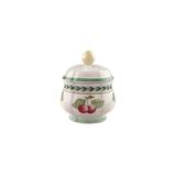 Villeroy & Boch French Garden 6.75 oz. Fleur Sugar Bowl w/ Lid Porcelain China in Green/White/Yellow | Wayfair 1022810930