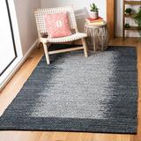 Charlton Home® Driffield Geometric Hand-Woven Flatweave Leather/Cotton Light Gray Area Rug Leather/Cotton in Brown/Gray | Wayfair