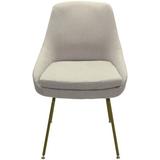 Hokku Designs Alizae Side Chair Upholstered/Fabric in Yellow/Brown, Size 34.0 H x 21.0 W x 24.25 D in | Wayfair 450494DF64104F2D8B068F18AC1583F5
