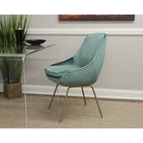 Hokku Designs Alizae Side Chair Upholstered/Fabric in Green/Yellow, Size 34.0 H x 21.0 W x 24.25 D in | Wayfair CCCAA27448A748B8A92DCA18D28E6E8A