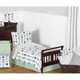 Sweet Jojo Designs Mod Arrow 5 Piece Toddler Bedding Set in Green/Gray/Blue | Wayfair ModArrow-GY-MT-Tod