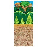 The Party Aisle™ Forest 8-Bit Backdrop Wall Decor in Brown/Green, Size 48.0 H x 360.0 W in | Wayfair B93F1E5A55904E699843CE10C54552F7