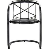 Zentique Patio Dining Chair Metal in Black, Size 29.0 H x 21.25 W x 23.0 D in | Wayfair PF7133