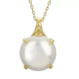 "PearLustre by Imperial 14k Gold Freshwater Cultured Coin Pearl Pendant Necklace, Women's, Size: 18"", White"
