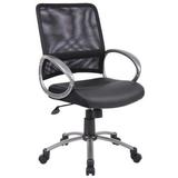 Boss Office Products B6406 Mesh Back w/ Pewter Finish Task Chair