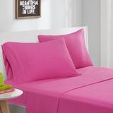 Intelligent Design Cotton Blend Jersey Knit Full Sheet Set in Pink - Olliix ID20-709