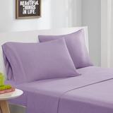Intelligent Design Cotton Blend Jersey Knit Twin XL Sheet Set in Purple - Olliix ID20-704