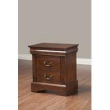 West Haven 2 Drawer Nightstand in Cappuccino - Alpine 2202
