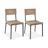 INK+IVY Tacoma Dining Chair (Set of 2) in Grey - Olliix FPF20-0337