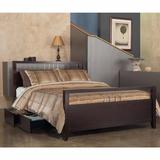 Nevis California King-size Platform Storage Bed in Espresso - Modus NV23S6