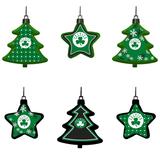 "Boston Celtics Six-Pack Shatterproof Tree And Star Ornament Set"