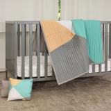 Harriet Bee Rosie Geometric 2 Piece Toddler Bedding Set 100% Cotton in Gray/Green | Wayfair 926846748B374FE9AEAA4490BF435934